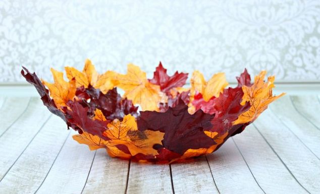 Schaal van herfst bladeren | Herfst decoratie ideeën